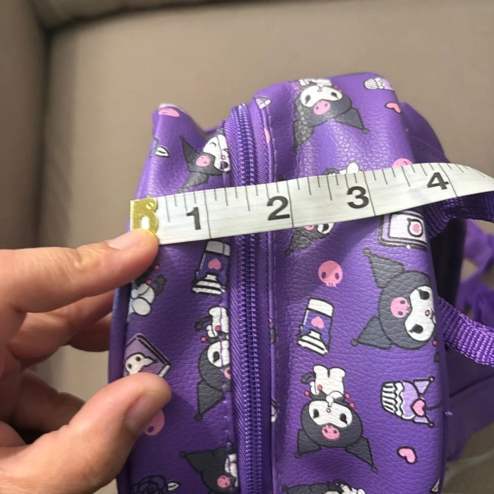 Kuromi Kids Backpack and Coin Pouch in Purple